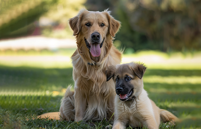 Entenda a diferença de cães filhotes x adultos